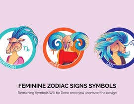 #22 pёr Graphic Design Zodiac Signs Symbols nga haniakhan972