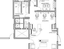 #8 for interior furniture layout for ladies beauty salon and nails bar by rah56537c4d0106c