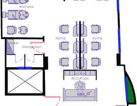 #4 interior furniture layout for ladies beauty salon and nails bar részére onlygerges által