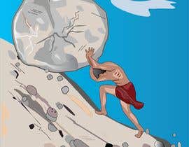 #14 untuk Picture of Sisyphus pushing a boulder up hill oleh letindorko2
