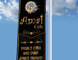 #32 para Amai Cafe Banner Stand design x2 de khalidsaifullah5