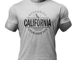 Nro 238 kilpailuun Oceanside California T-shirt design käyttäjältä GDProfessional