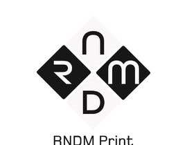 #9 para Create logo for RNDM Print (abbreviated Random Print) de cerenowinfield