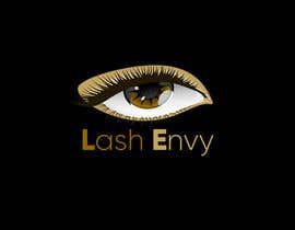 #11 para Ok I need a logo that says “Lash Envy” in Gold or Pink writing.. Preferably Gold. I would like it in cursive. I need it to have a winking eye with LONG eye lashes incorporated please de subasiic