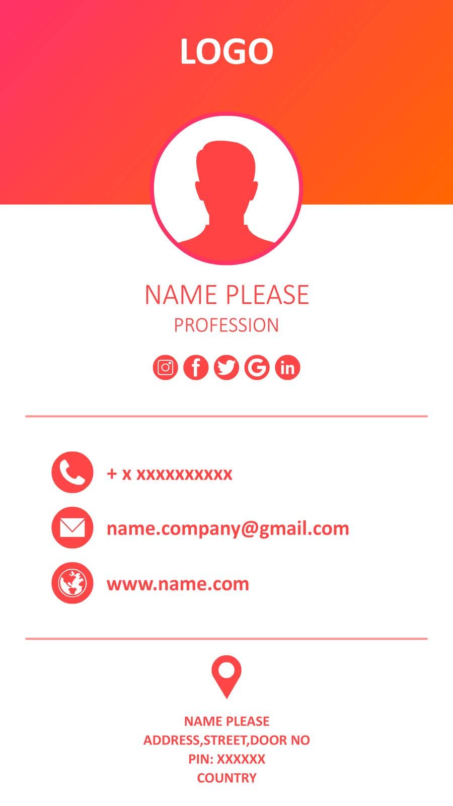 Contest Entry #4 for                                                 UI/UX: Design Digital Business Card Layout
                                            