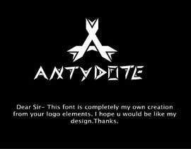#37 για Create a custom font for my DJ/producer brand, fitting to my existing emblem από aminnaem13
