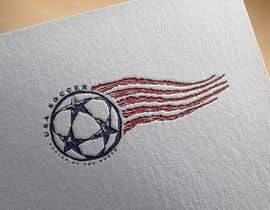 #13 para USA Soccer Flag for Car de milton48
