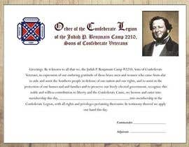 #17 for SCV Legionnaire Membership Certificate by elinorcarrillo