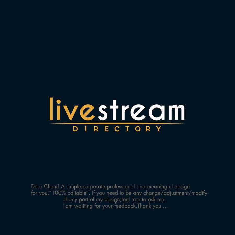 Natečajni vnos #184 za                                                 Design logo for: LIVESTREAM.directory
                                            