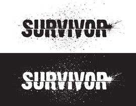 #4 za A graphic of the word survivor. I want to be able to print it on a T-shirt. I want it in black and white. od ganjarelex
