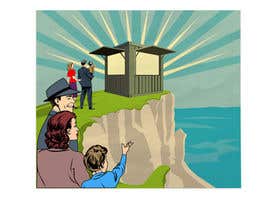 #82 for Retro style artist needed for poster design - must include a lighthouse, shipping, clifftop design by pgaak2