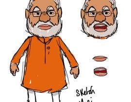 nº 3 pour Character Drawing of Narendra Modi par marcelmori 