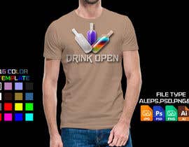 #28 para T-Shirt Print Design for Group &quot;Drink Open&quot; de sajeebhasan177