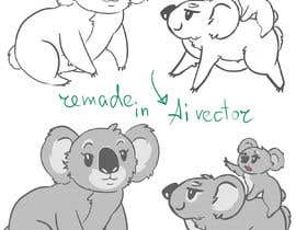 #11 for Draw / Illustrate / Animate Cartoon Koala, Animal Art, 2 variations by VickyPolo