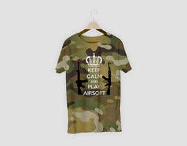 Číslo 28 pro uživatele Diseño camiseta &quot;Keep Calm and Play Airsoft&quot; od uživatele agungwan5