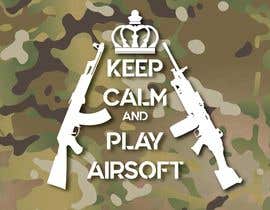 Číslo 24 pro uživatele Diseño camiseta &quot;Keep Calm and Play Airsoft&quot; od uživatele graphicdesignin1