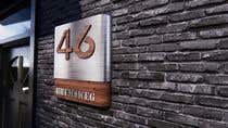 #327 pentru Design a House number plate from stainless steel and glass de către jairandresrmz