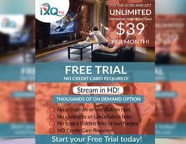 #37 for Design a single sided 4&quot; X 6&quot; Flyer for TV Streaming Service by Kajol2322