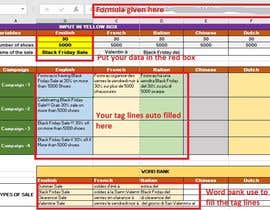 #2 para Build an Excel sheet that uses options to write sentences por tushartufan