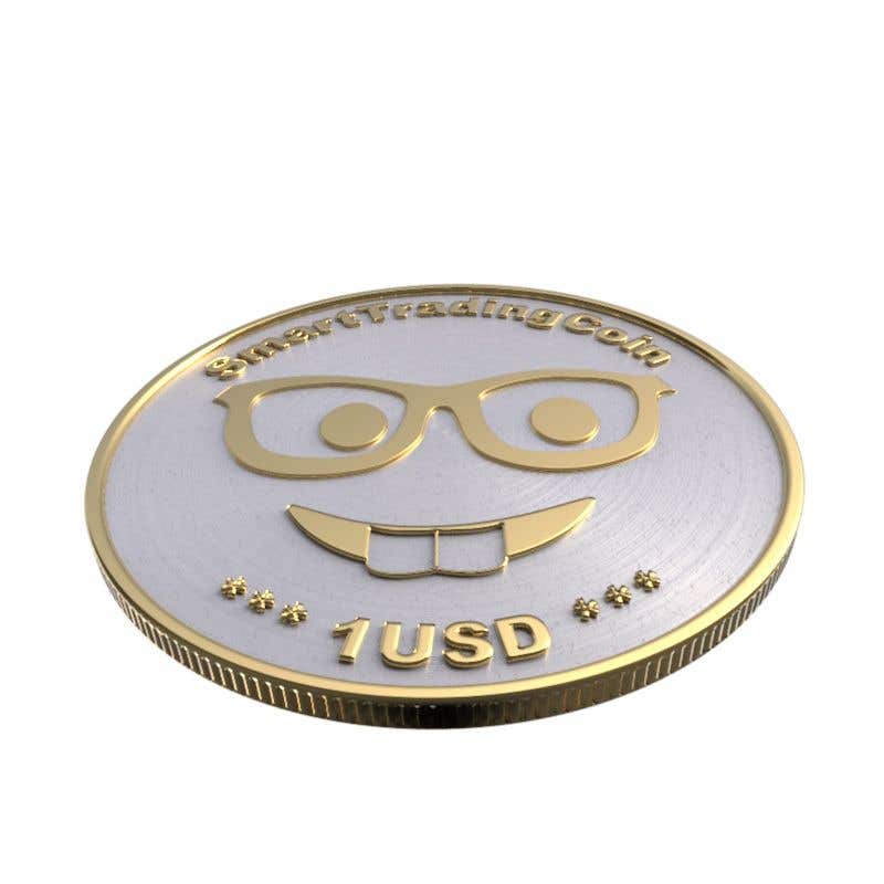 Kandidatura #34për                                                 Design a 3D coin (cryptocurrency) with shiny gold surface and reflections!
                                            