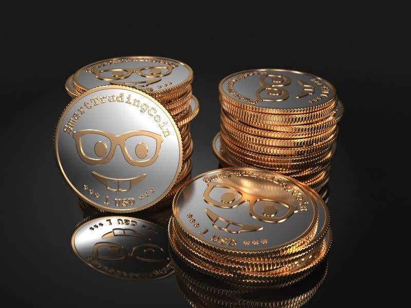Kandidatura #26për                                                 Design a 3D coin (cryptocurrency) with shiny gold surface and reflections!
                                            