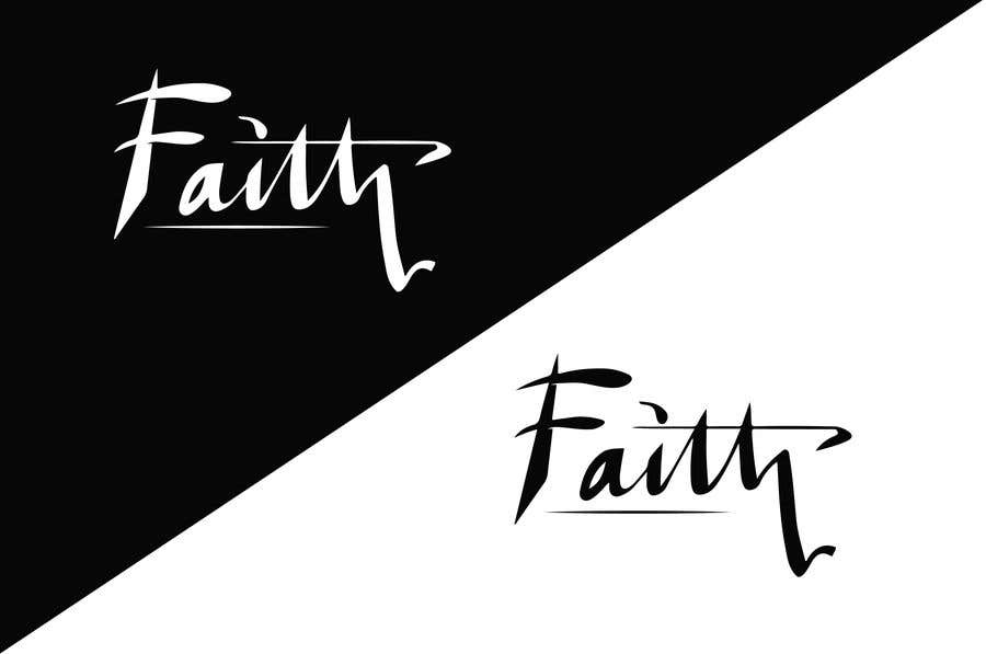 Natečajni vnos #22 za                                                 Digitize and improve a hand drawn text logo - Faith
                                            