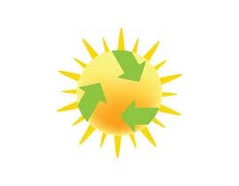#24 สำหรับ Design a logo for a sustainability business. No business name in the logo. It should have 3 green arrows around a yellow conceptualised flaring sun. The sun flare should be in the centre and the flares emerge from behind the green arrows. โดย DaneyraGraphic