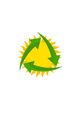 Predogledna sličica natečajnega vnosa #26 za                                                     Design a logo for a sustainability business. No business name in the logo. It should have 3 green arrows around a yellow conceptualised flaring sun. The sun flare should be in the centre and the flares emerge from behind the green arrows.
                                                