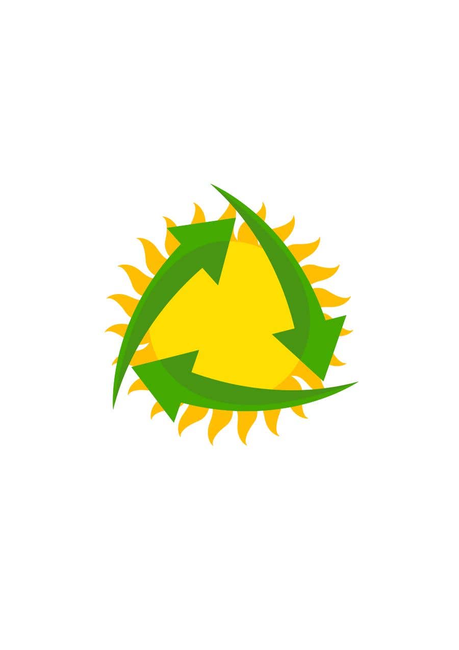 Natečajni vnos #26 za                                                 Design a logo for a sustainability business. No business name in the logo. It should have 3 green arrows around a yellow conceptualised flaring sun. The sun flare should be in the centre and the flares emerge from behind the green arrows.
                                            