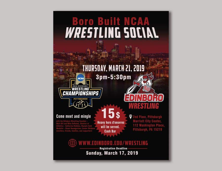 ผลงานการประกวด #6 สำหรับ                                                 Boro Built NCAA Wrestling Social
                                            