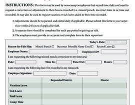 #21 สำหรับ Make a one page employee form โดย limoncse1