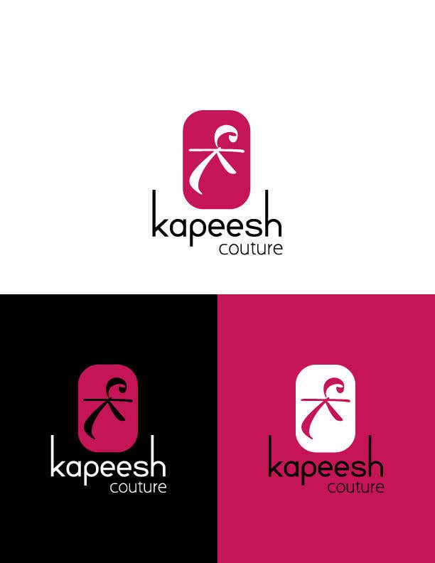 Contest Entry #12 for                                                 We are needing this logo attached redesigned. We are needing a more polished and modern design. The colors are hot pink, black and white. This is a women’s clothing boutique. Please be original. KAPEESH COUTURE
                                            