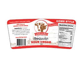 #12 for need a label for sour-cream product by eling88