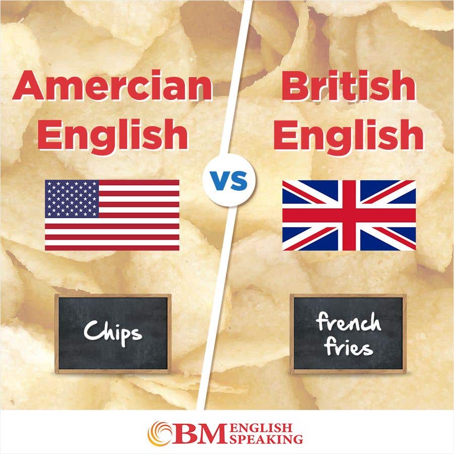 Contest Entry #9 for                                                 Inforgraphics Design for American English Vs British English Feb 2019
                                            
