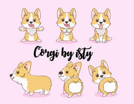 #4 para Cartoon corgi dog design de istykristanto