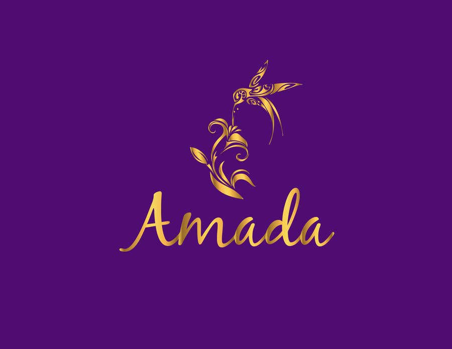 Kilpailutyö #8 kilpailussa                                                 Logo for a jewelry called "Amada"
                                            