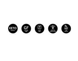 Nro 35 kilpailuun Create icons for keto supplement product label käyttäjältä Ichwan94