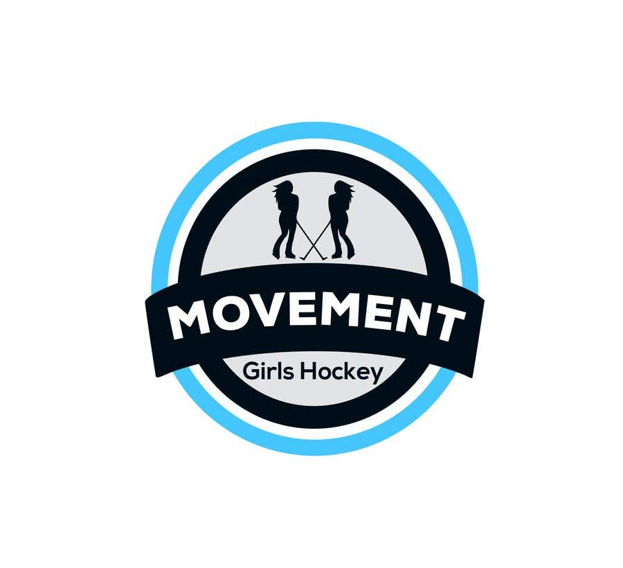 Proposition n°59 du concours                                                 Girl Hockey Logo
                                            