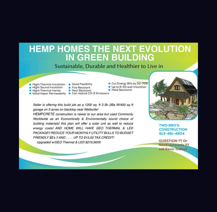 Proposition n°76 du concours                                                 Professional Flyer - for Hemp House
                                            