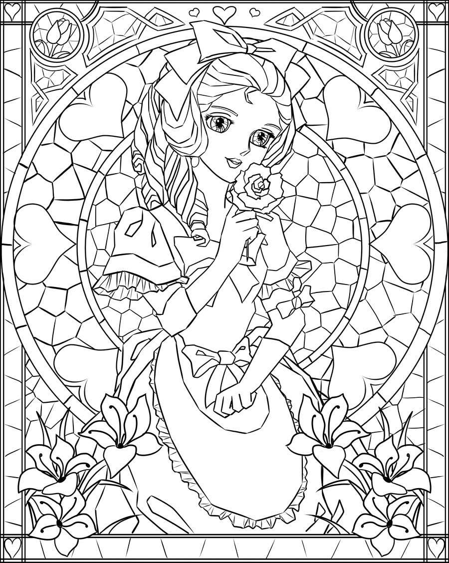 Contest Entry #6 for                                                 I need a creative artist to convert the attached image into a stained glass style image that include all the details with the whole body. Please do amaze me with your creativity.
                                            