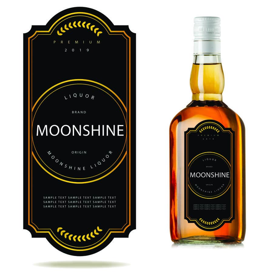 Bài tham dự cuộc thi #11 cho                                                 Moonshine Liquor Label
                                            