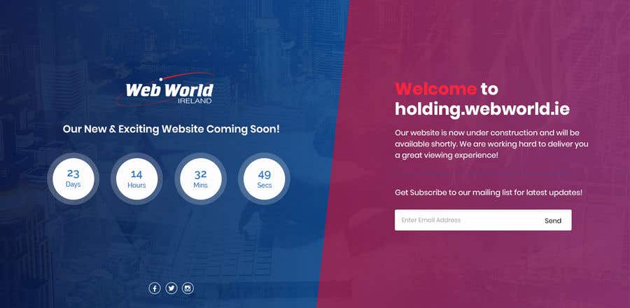 Contest Entry #159 for                                                 Creative holding page for hosting company
                                            