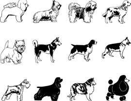 Číslo 9 pro uživatele Create 11 simple b&amp;w illustrations of dogs and mice for a book od uživatele m22775588