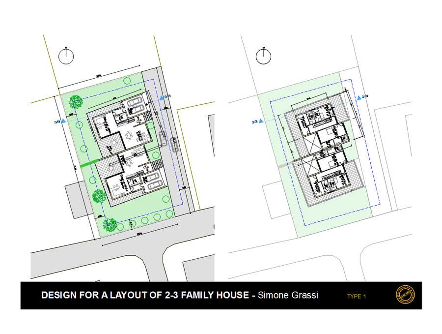 
                                                                                                                        Proposition n°                                            19
                                         du concours                                             Design a layout for a semidetached house and a tree-family-house
                                        