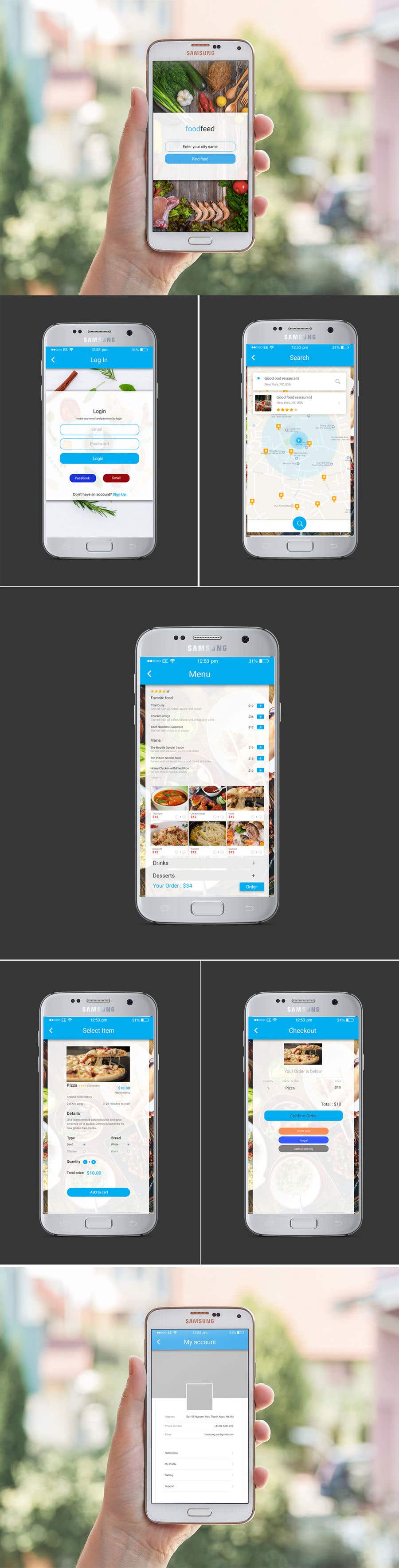 Contest Entry #36 for                                                 Build a mobile UI for online food ordering app
                                            