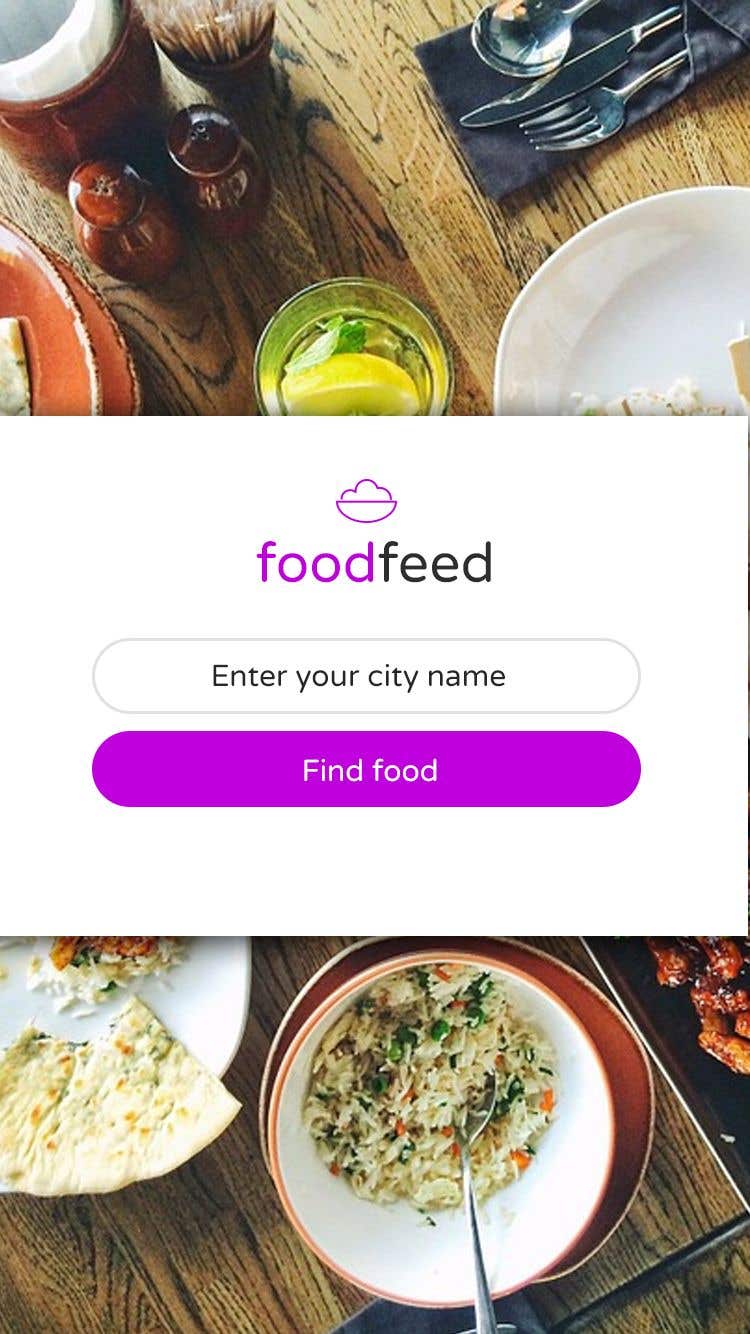 Participación en el concurso Nro.27 para                                                 Build a mobile UI for online food ordering app
                                            