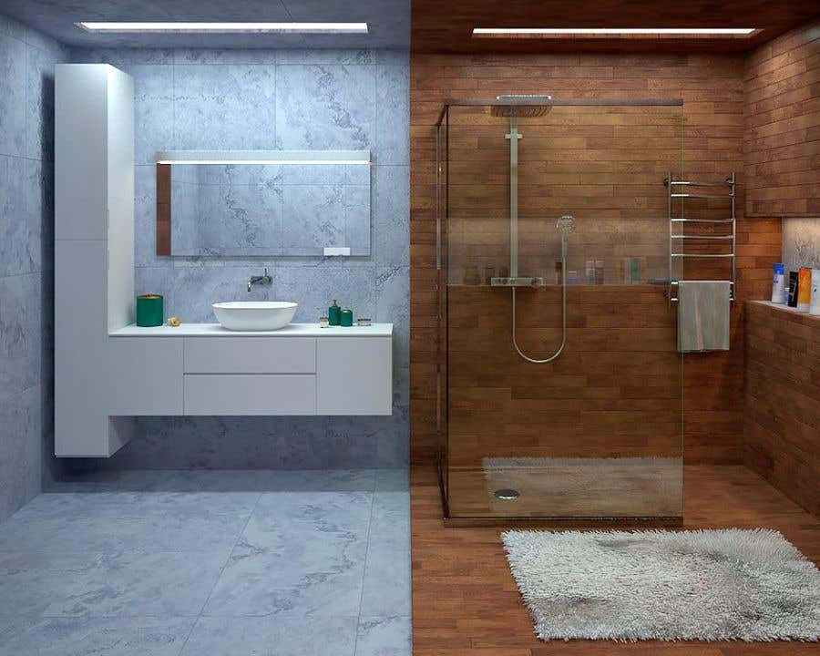 Konkurrenceindlæg #32 for                                                 Design a bathroom Layout/ rendering
                                            