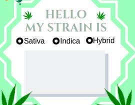 #19 ， Designer a &quot;hello my strain name is&quot; sticker 来自 adilahmohammed