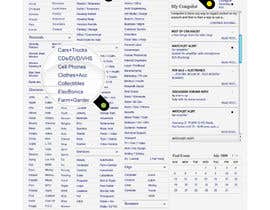 Nro 11 kilpailuun Aesthethical Home page design for Classifieds site - 1 page only käyttäjältä Pixaart
