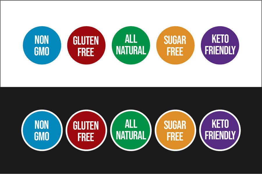 Konkurrenceindlæg #16 for                                                 create icons for my sales page e.g NON GMO, GLUTEN FREE, SUGAR FREE etc - 21/06/2019 06:47 EDT
                                            